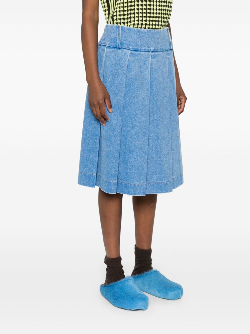 Marni denim midi skirt Women