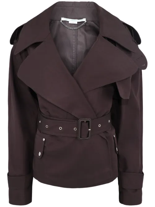 Trench crop à taille ceinturée - Stella McCartney - Modalova