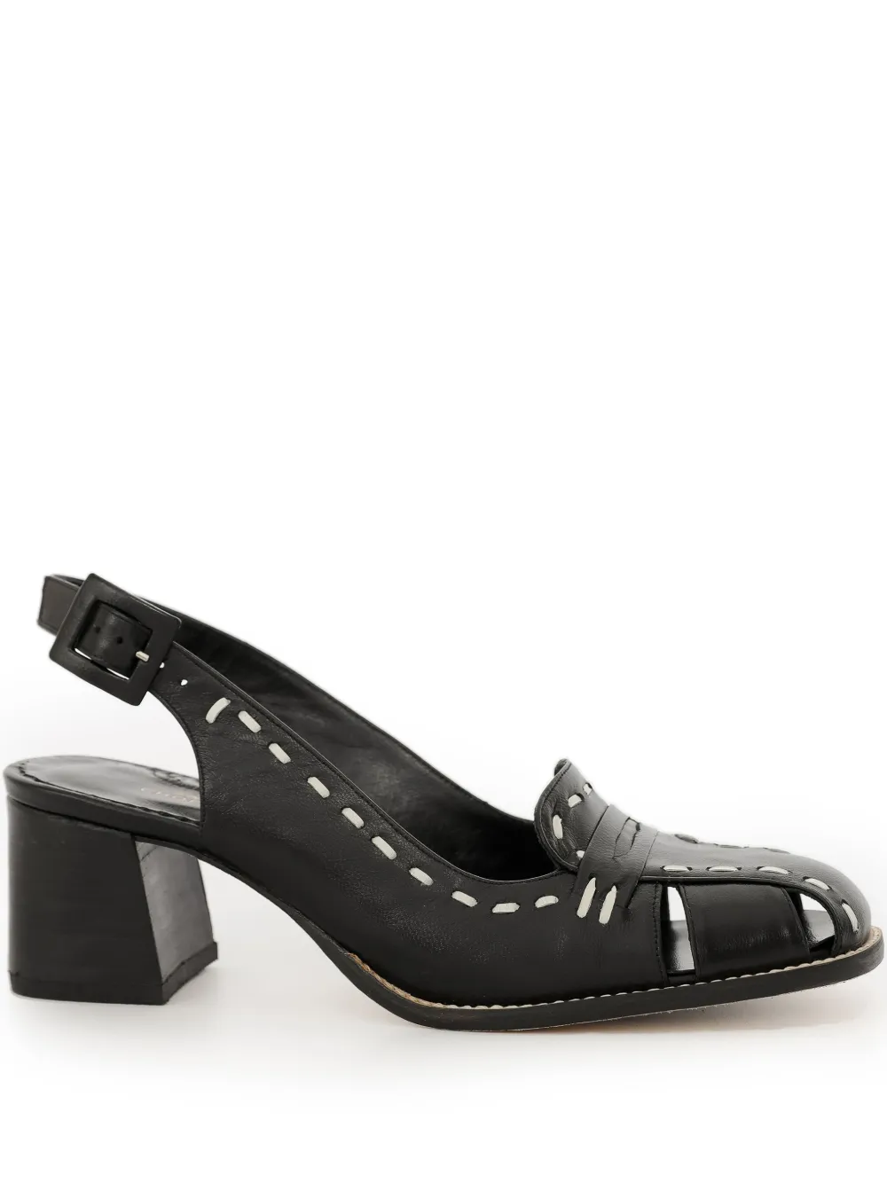 Sarah Chofakian 45 mm Charmont slingback pumps Zwart