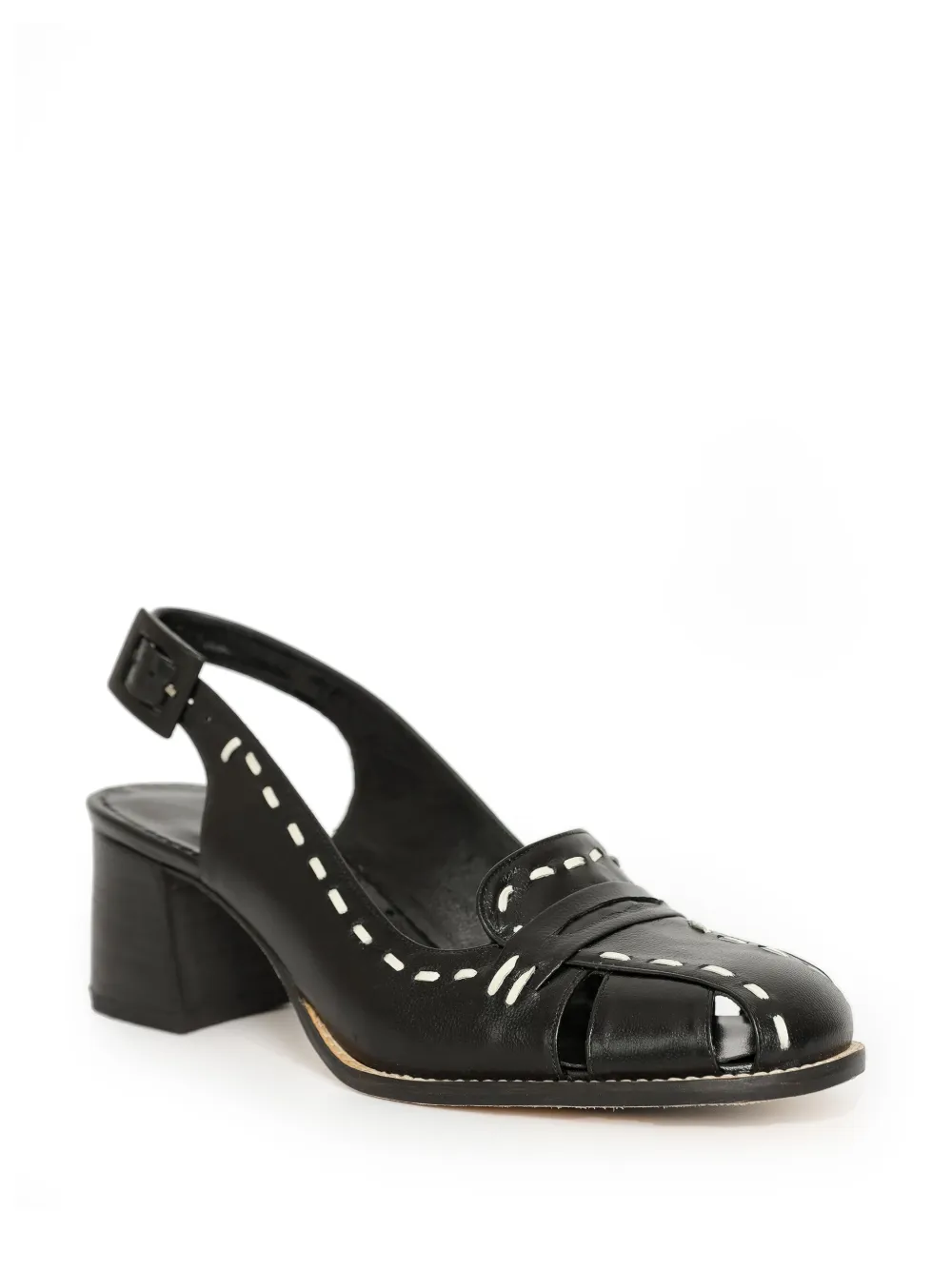 Sarah Chofakian 45mm Charmont slingback pumps - Zwart