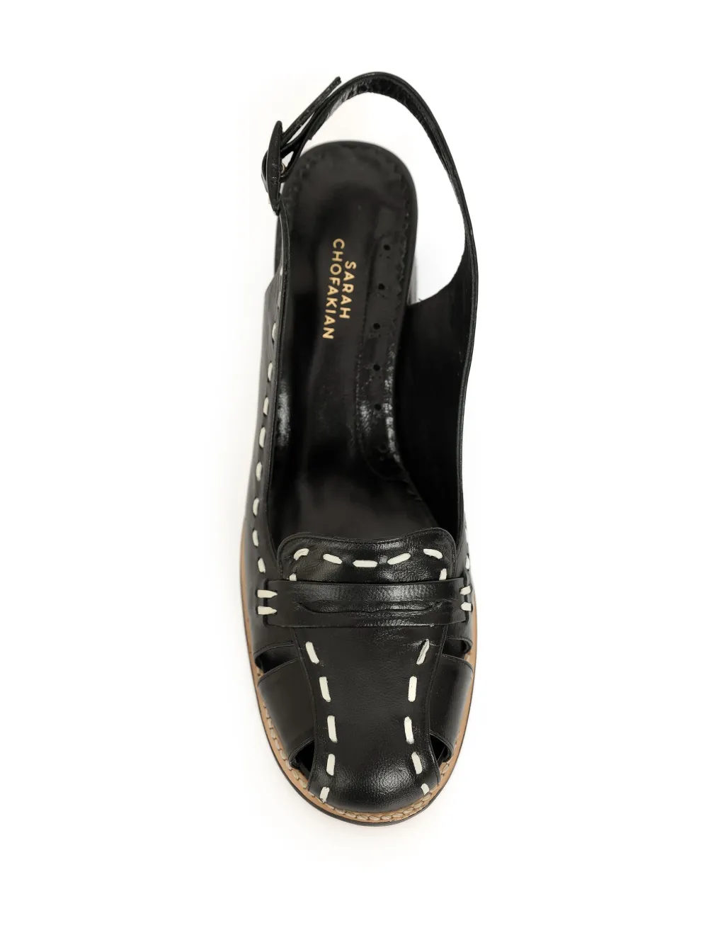 Sarah Chofakian 45mm Charmont slingback pumps Black