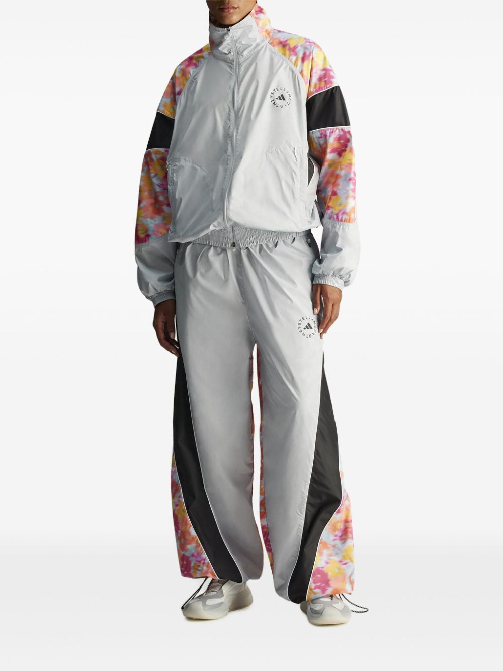 Adidas by Stella McCartney panelled track jacket - Grijs