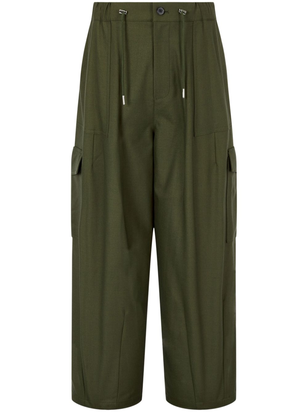 pintuck-detailed trousers