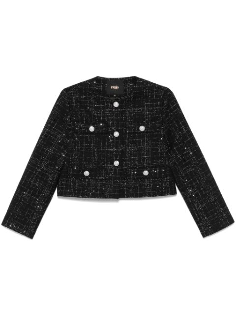 Maje sequin-embellished jacket Women