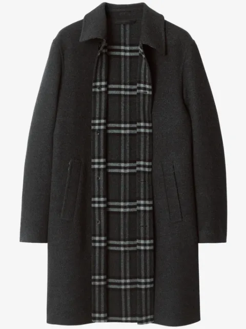 Burberry mid-length wool car coat