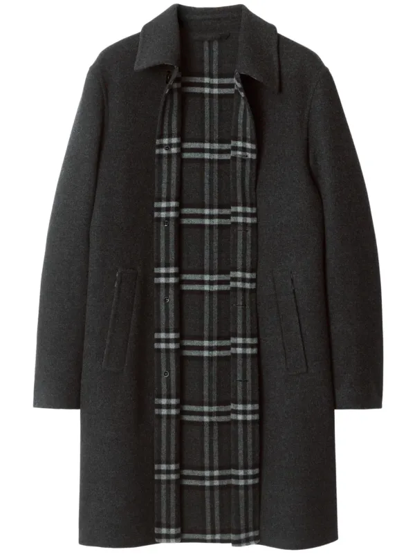 Burberry men's wool coat hotsell