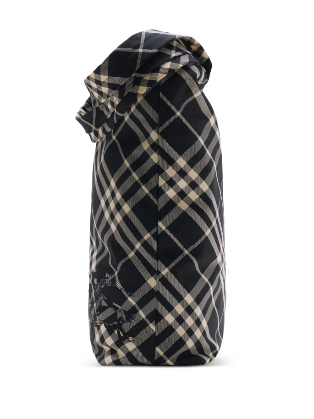 Burberry Geruite shopper Zwart