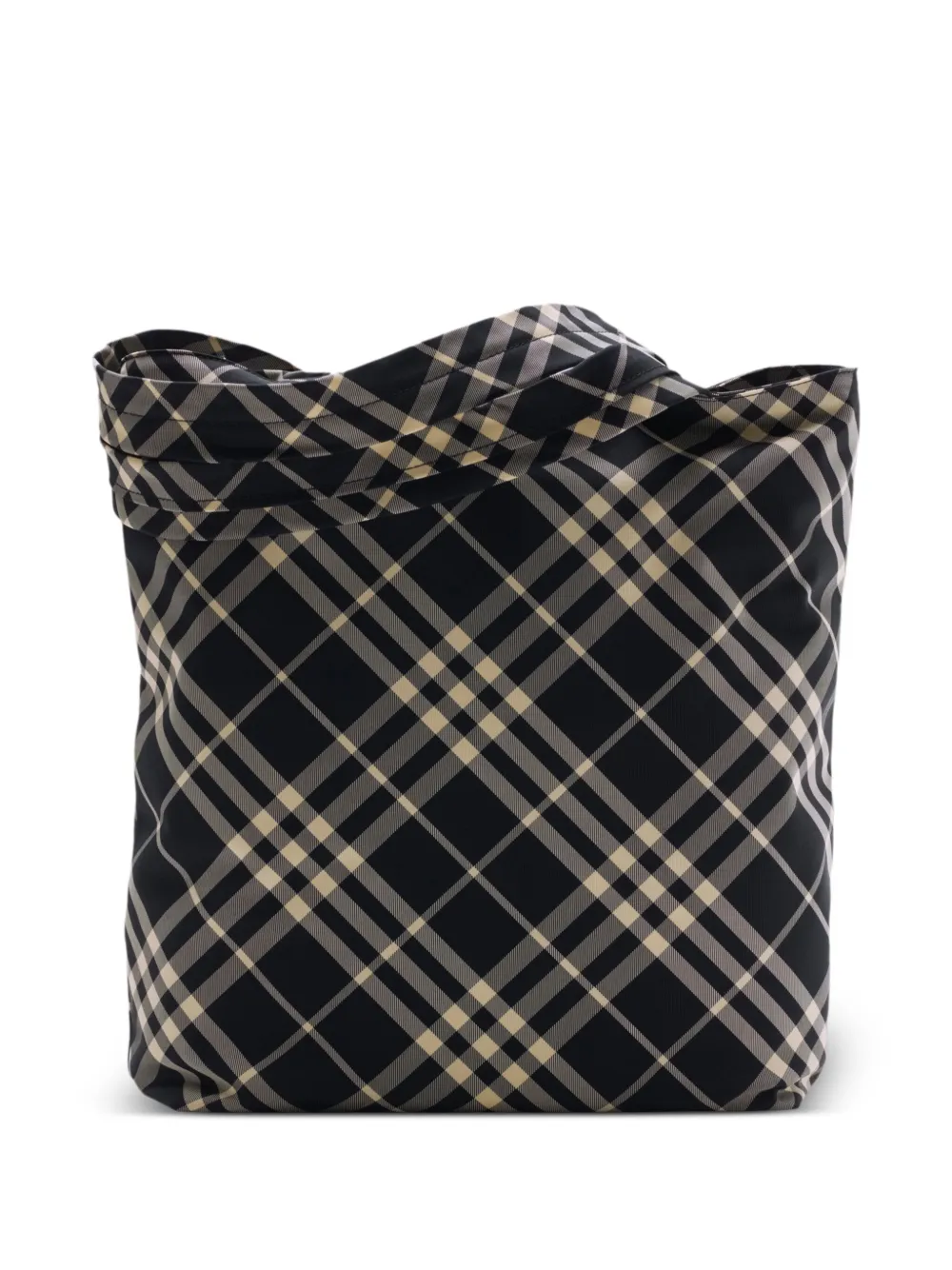 Burberry Geruite shopper Zwart