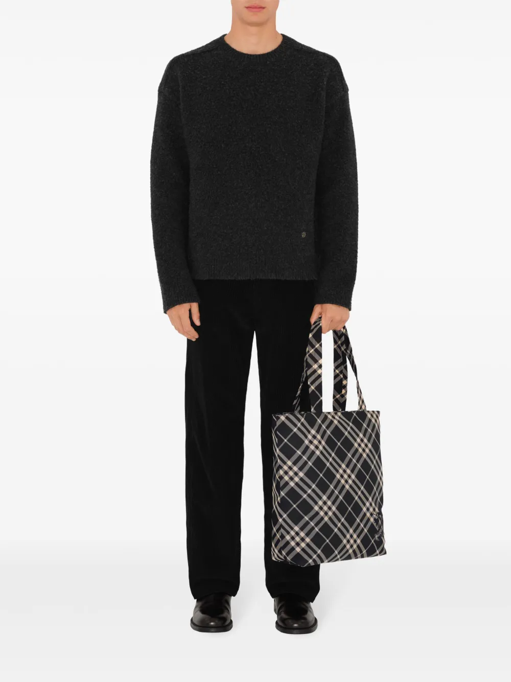 Checkered tote bag sales