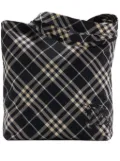 Burberry checkered tote bag - Black