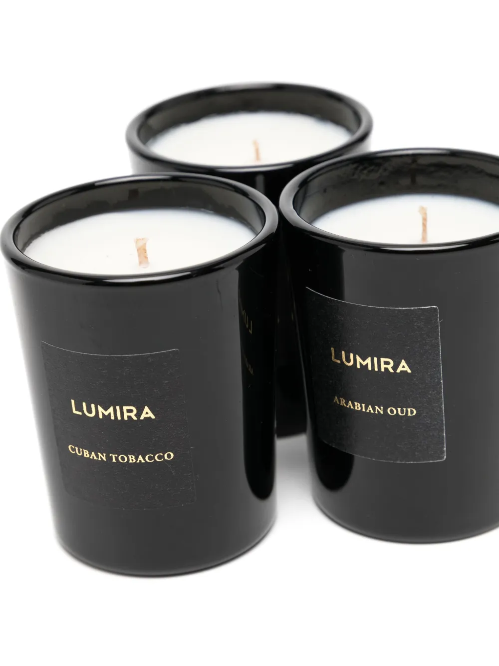 LUMIRA Drie Tall, Dark & Handsome kaarsen - Zwart