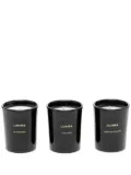 LUMIRA La Dolce Vita candles (set of three) - Black