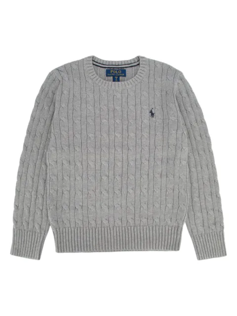 POLO RALPH LAUREN KIDS Pullover mit Zopfmuster