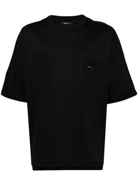 ZZERO BY SONGZIO love panther hand rope T-shirt