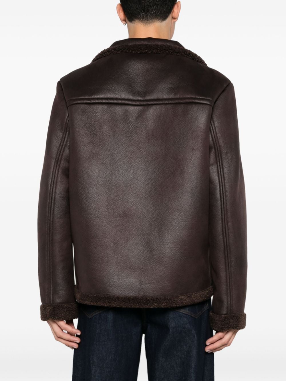 Shop Apc Finn Jacket In Brown