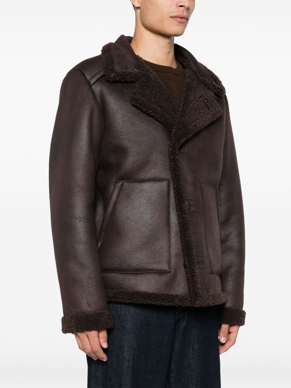 Shop Apc Finn Jacket In Brown