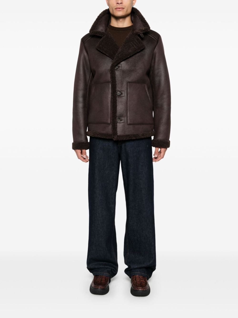 Shop Apc Finn Jacket In Brown