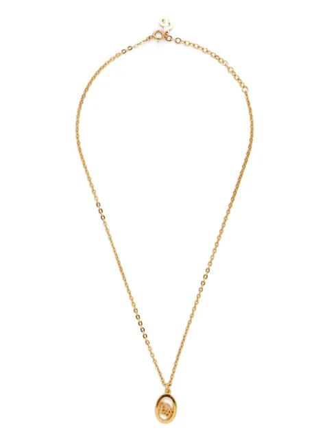 Christian Dior Pre-Owned collar con dije del logo