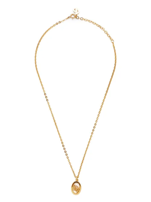 Collier à pendentif logo - Christian Dior Pre-Owned - Modalova