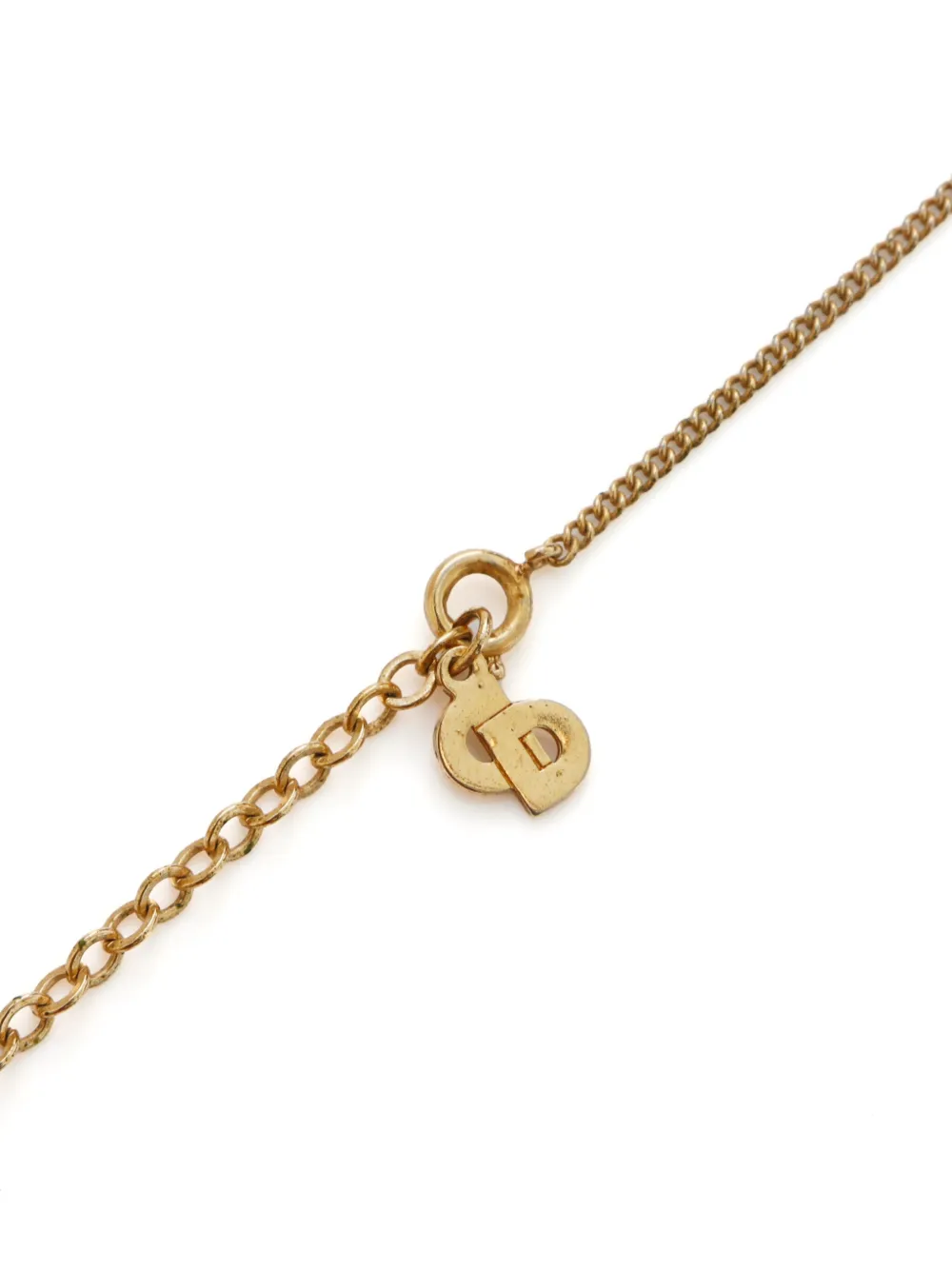 Pre-owned Dior Cd Pendant Necklace In 金色