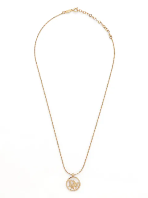Christian Dior Pre-Owned collar con dije del logo