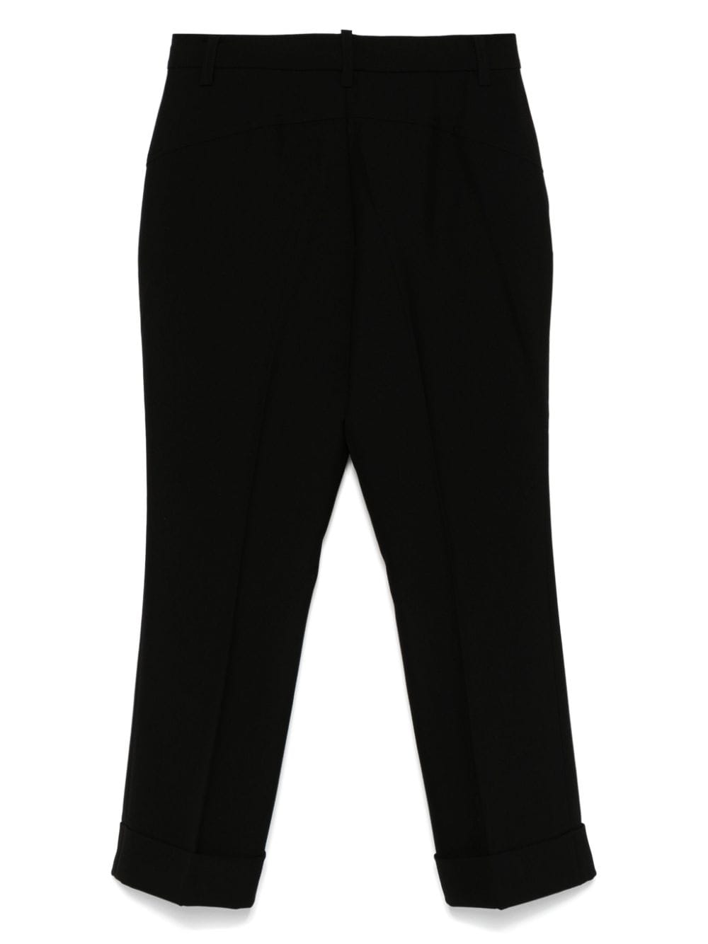 Shop Dkny Tapered Leg Trousers In Black