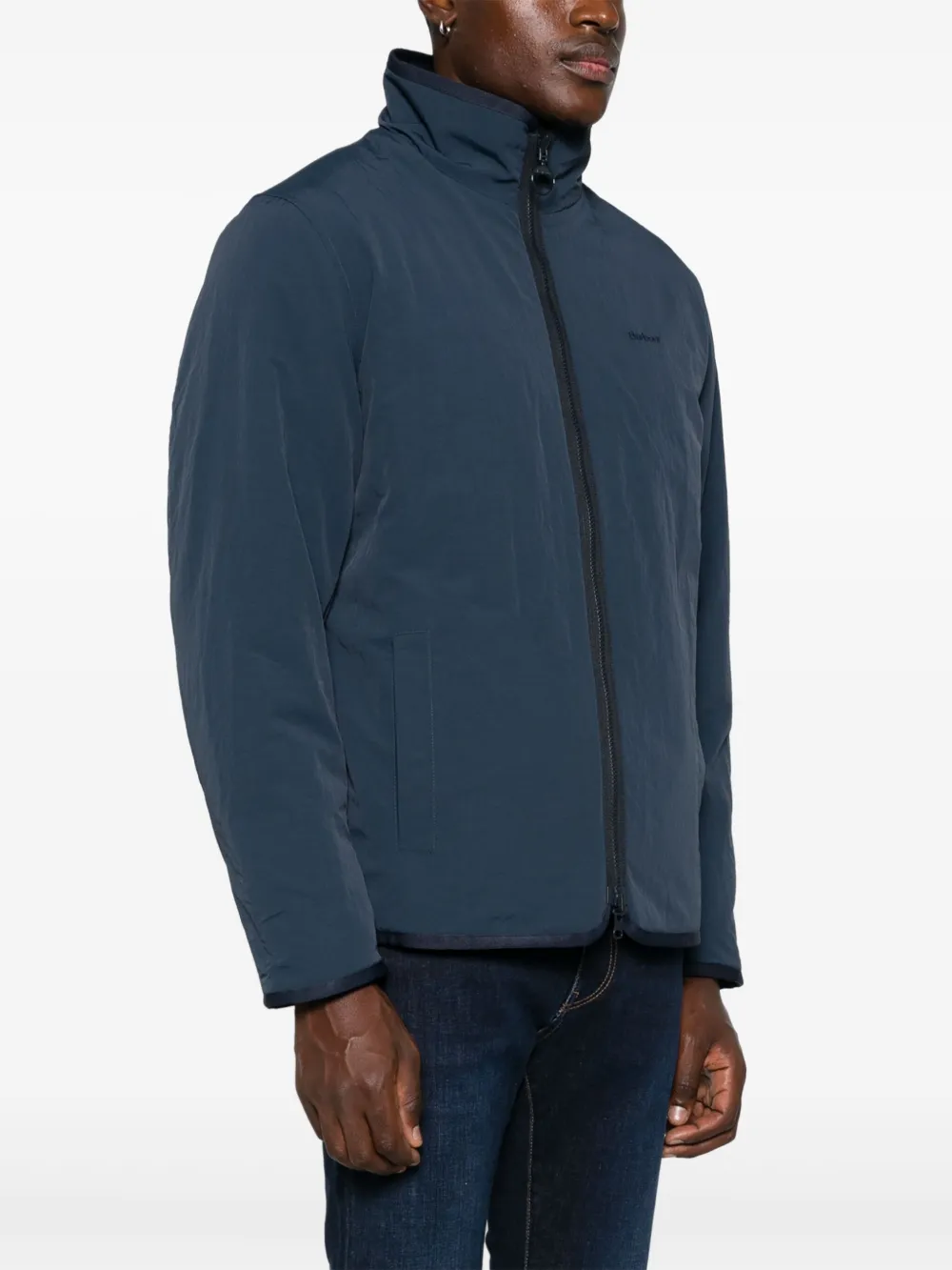 Barbour Reversible Fleece Jacket In Blue