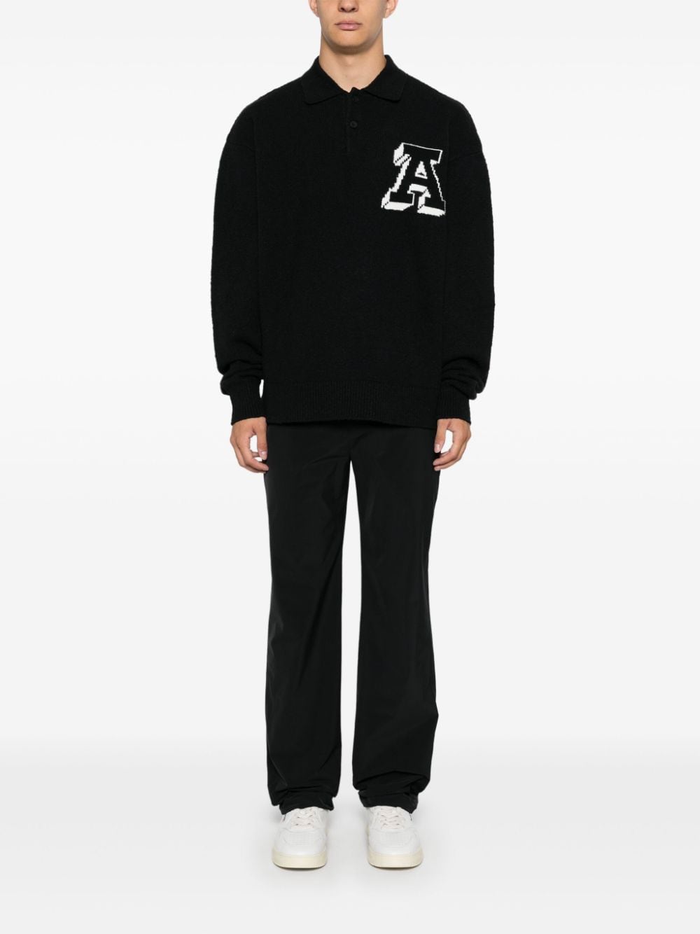 Axel Arigato Team polo sweater - Zwart