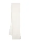 David Koma eyelash-knit scarf - White