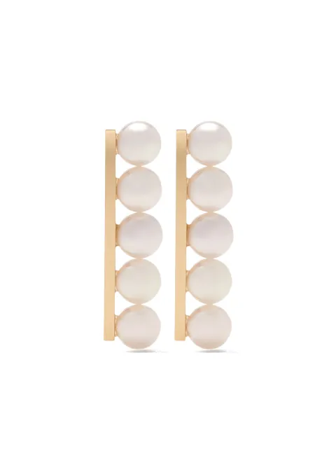 TASAKI 18kt yellow gold Collection Line balance plus earrings