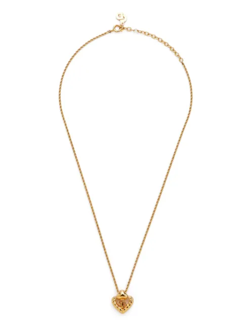 Christian Dior Pre-Owned CD heart necklace