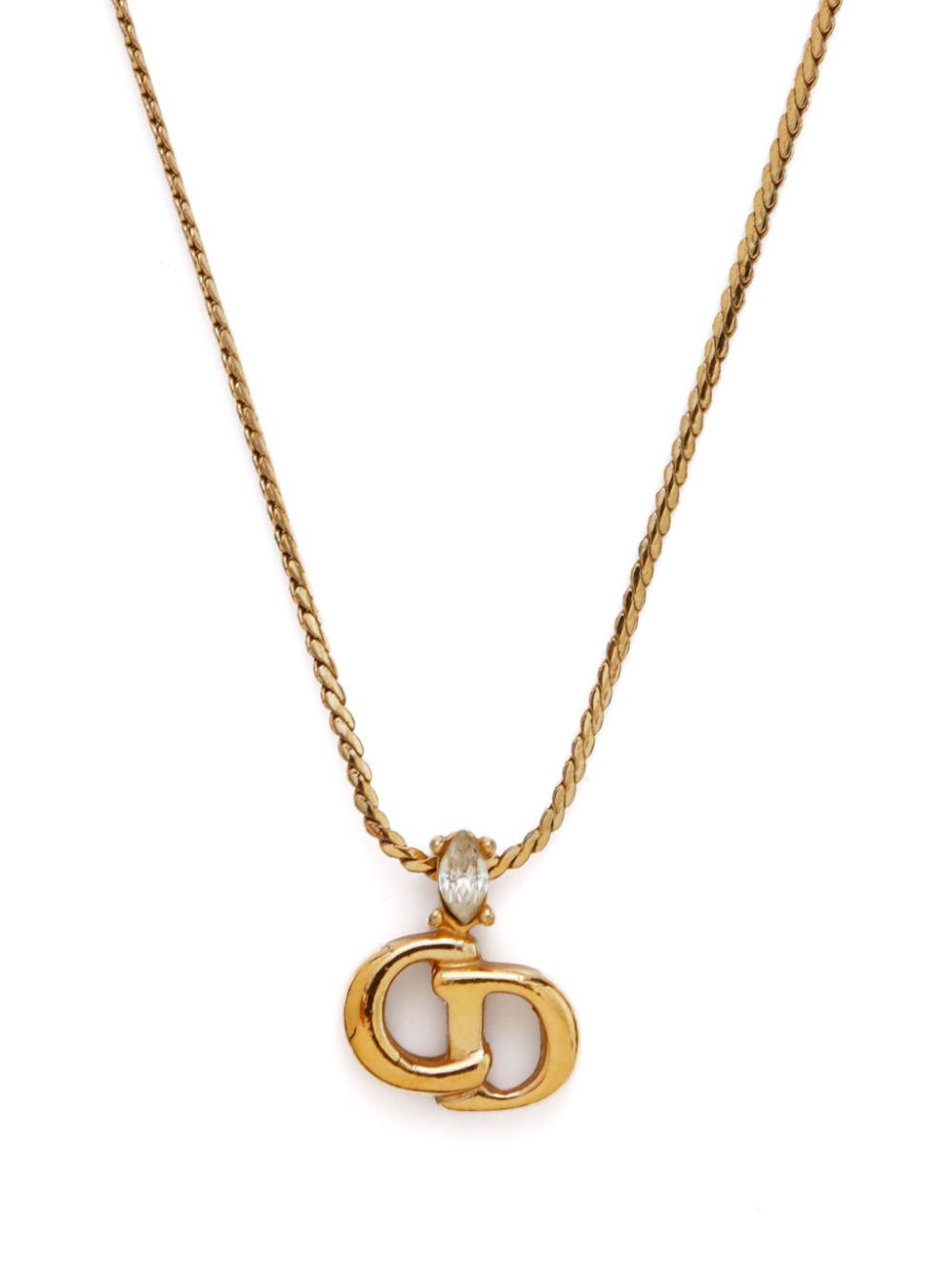 Christian Dior Pre-Owned CD-pendant necklace - Goud