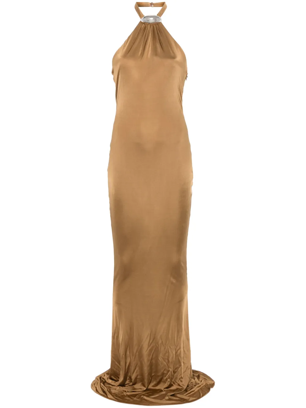 Giuseppe Di Morabito Maxi-jurk met halternek Bruin
