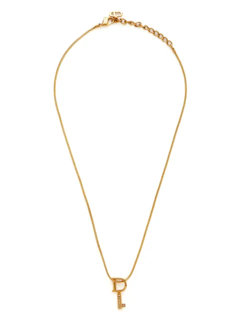 Christian Dior Pre-Owned logo key necklace
