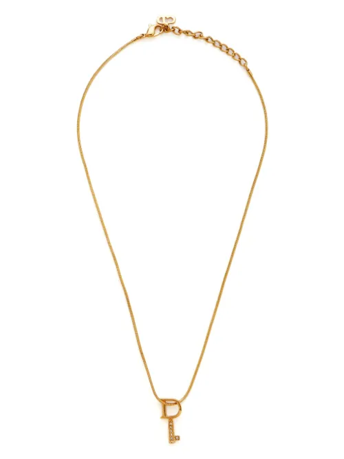 Collier à pendentif logo - Christian Dior Pre-Owned - Modalova