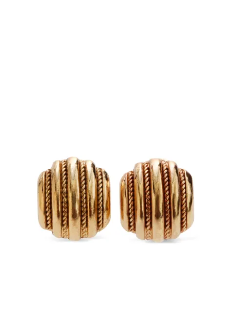 Christian Dior Pre-Owned chain-embellished clip-on earrings