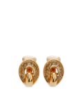 Christian Dior Pre-Owned rhinestone-embellished earrings - Gold