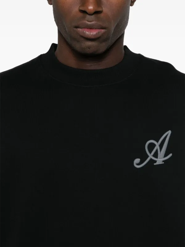 【関税込み】Axel Arigato ブラック Rook スウェットシャツ Axel Arigato logo-print Cotton T-shirt | Black | FARFETCH IN
