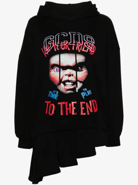 GCDS x Universal Chucky hooded mini dress