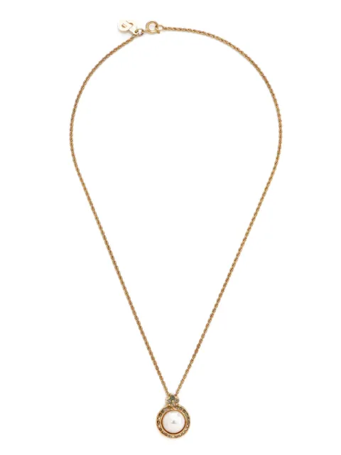 Christian Dior Pre-Owned pearl-pendant necklace