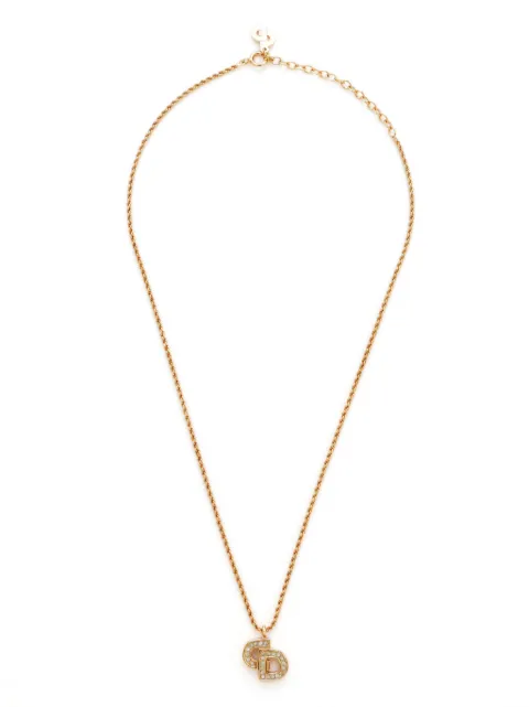 Christian Dior Pre-Owned Collana con logo CD