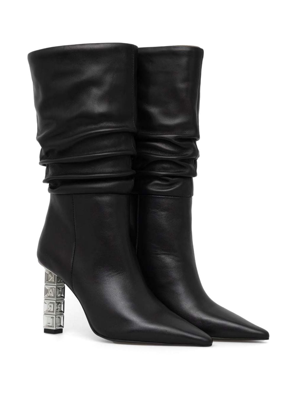 Karl Lagerfeld 95mm Kolumn boots Black