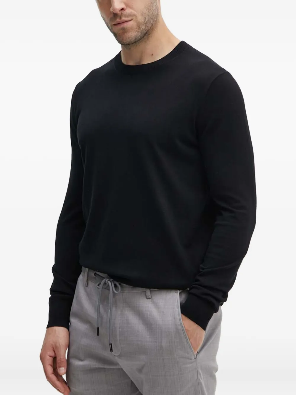 Karl Lagerfeld top con cuello redondo | negro | Image 1