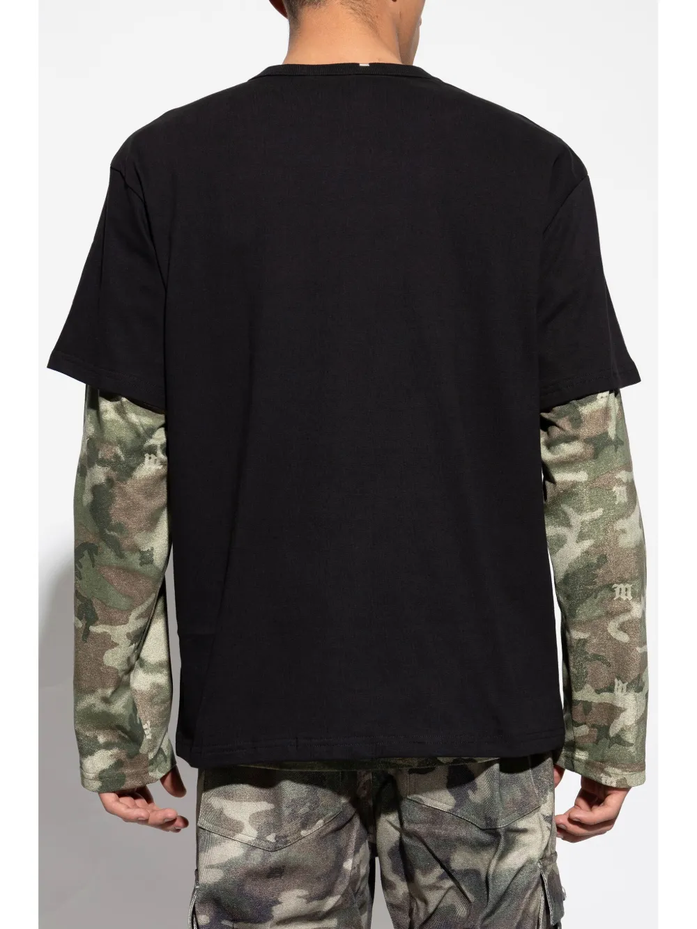 Misbhv Stud-detailed Crewneck T-shirt In Black