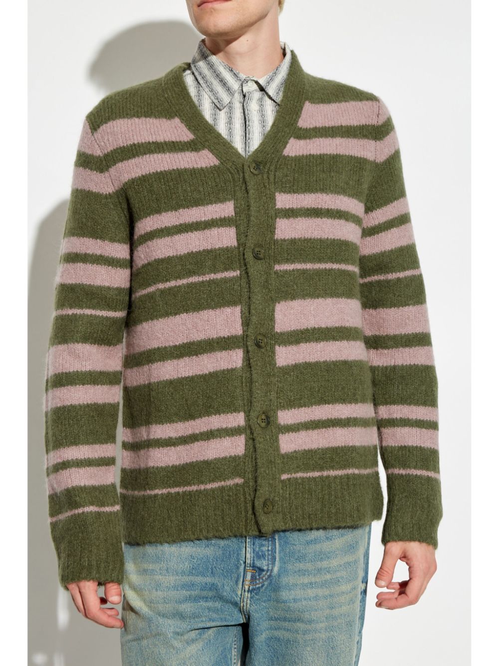 Shop Samsoe & Samsoe Saarin Cardigan In Green