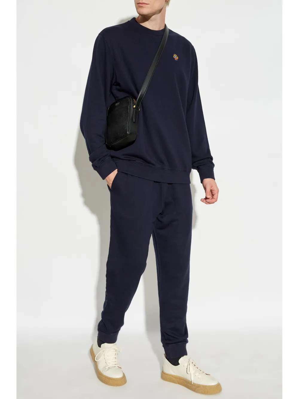 Bally Sweater met geborduurd logo - Blauw
