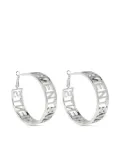 VETEMENTS cut-out logo earrings - Silver