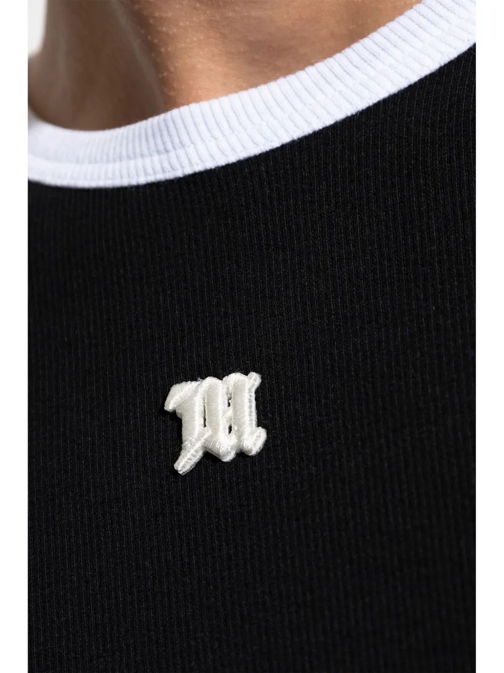 MISBHV T-shirt met geborduurd logo Zwart