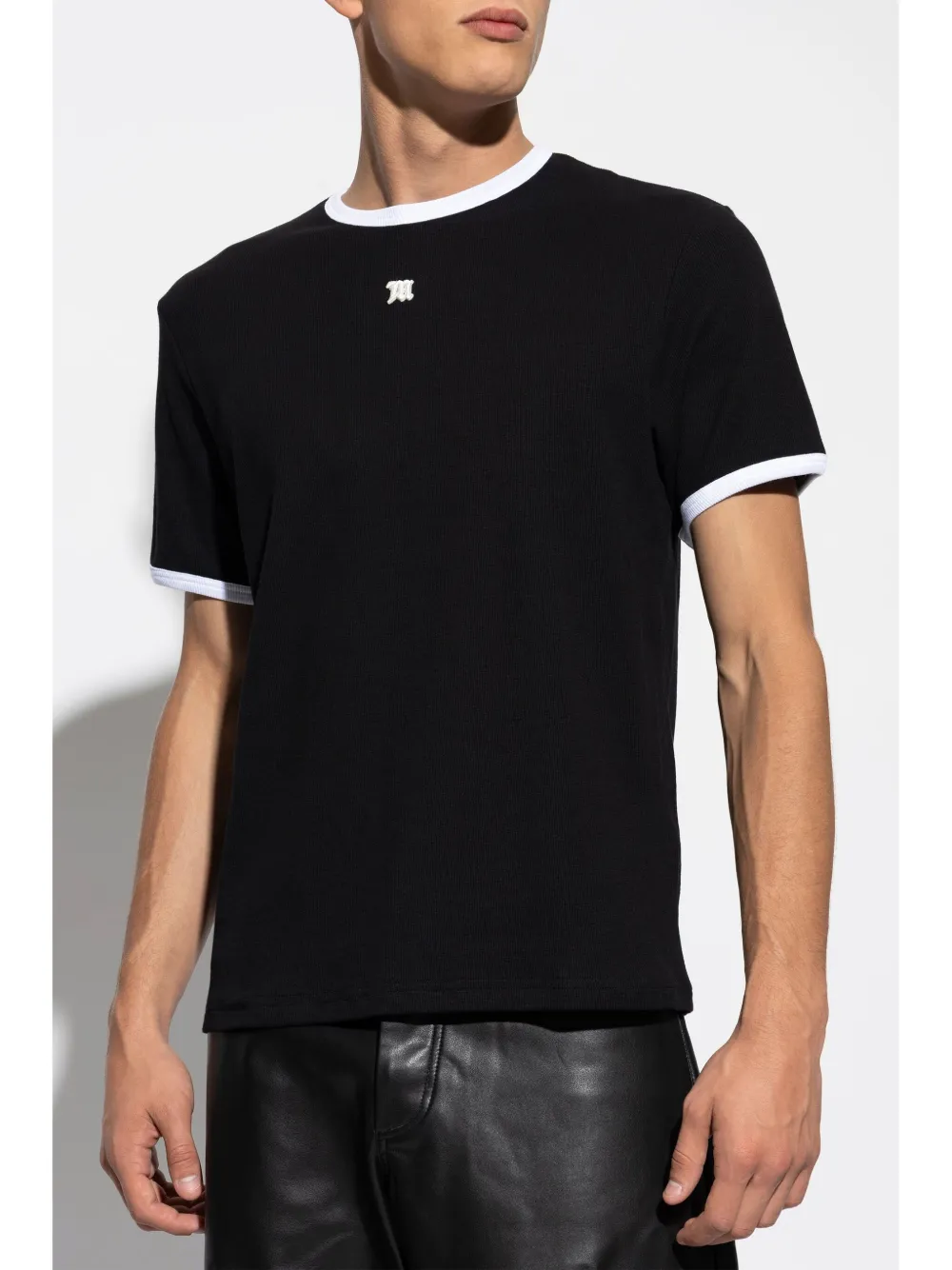 MISBHV T-shirt met geborduurd logo Zwart