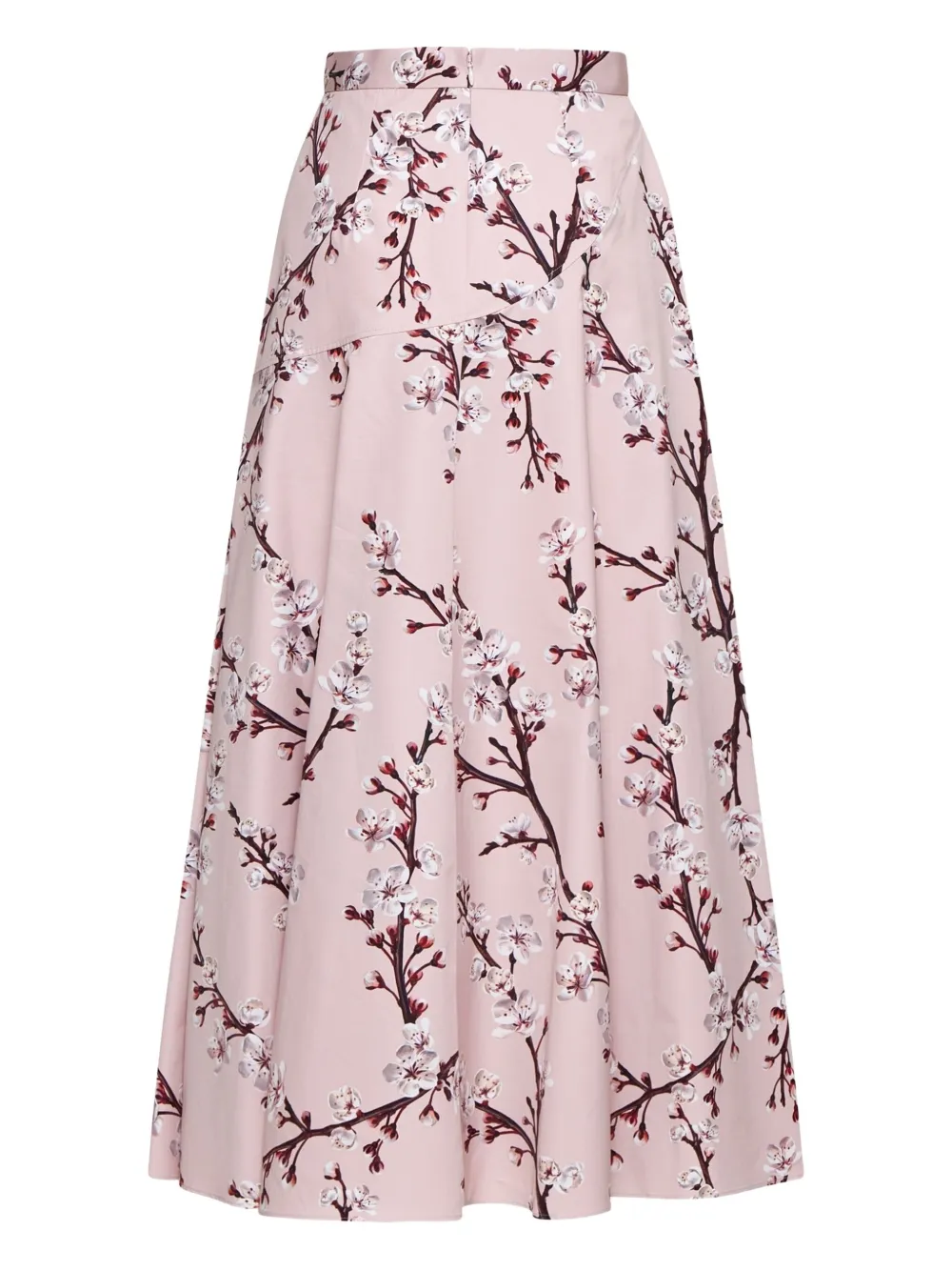 Alexander McQueen Midi-jurk met bloemenprint Roze
